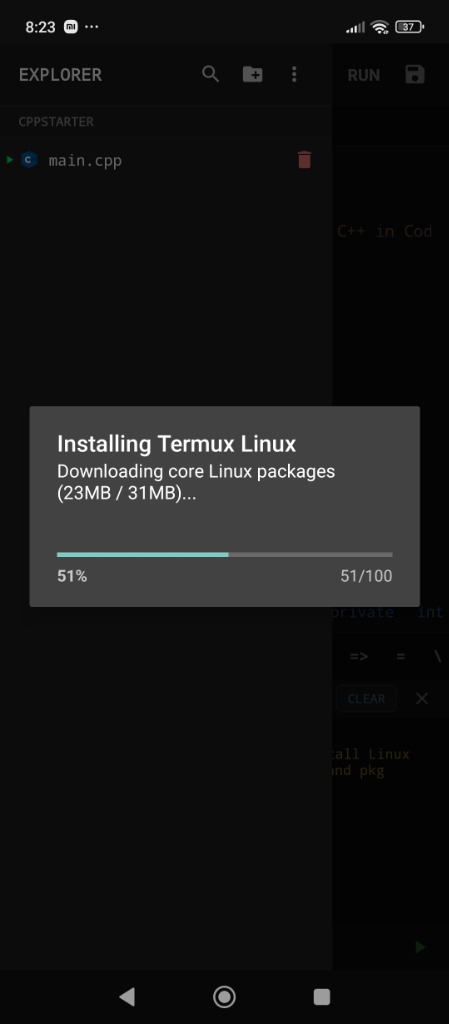 Linux Package Download Progress Bar